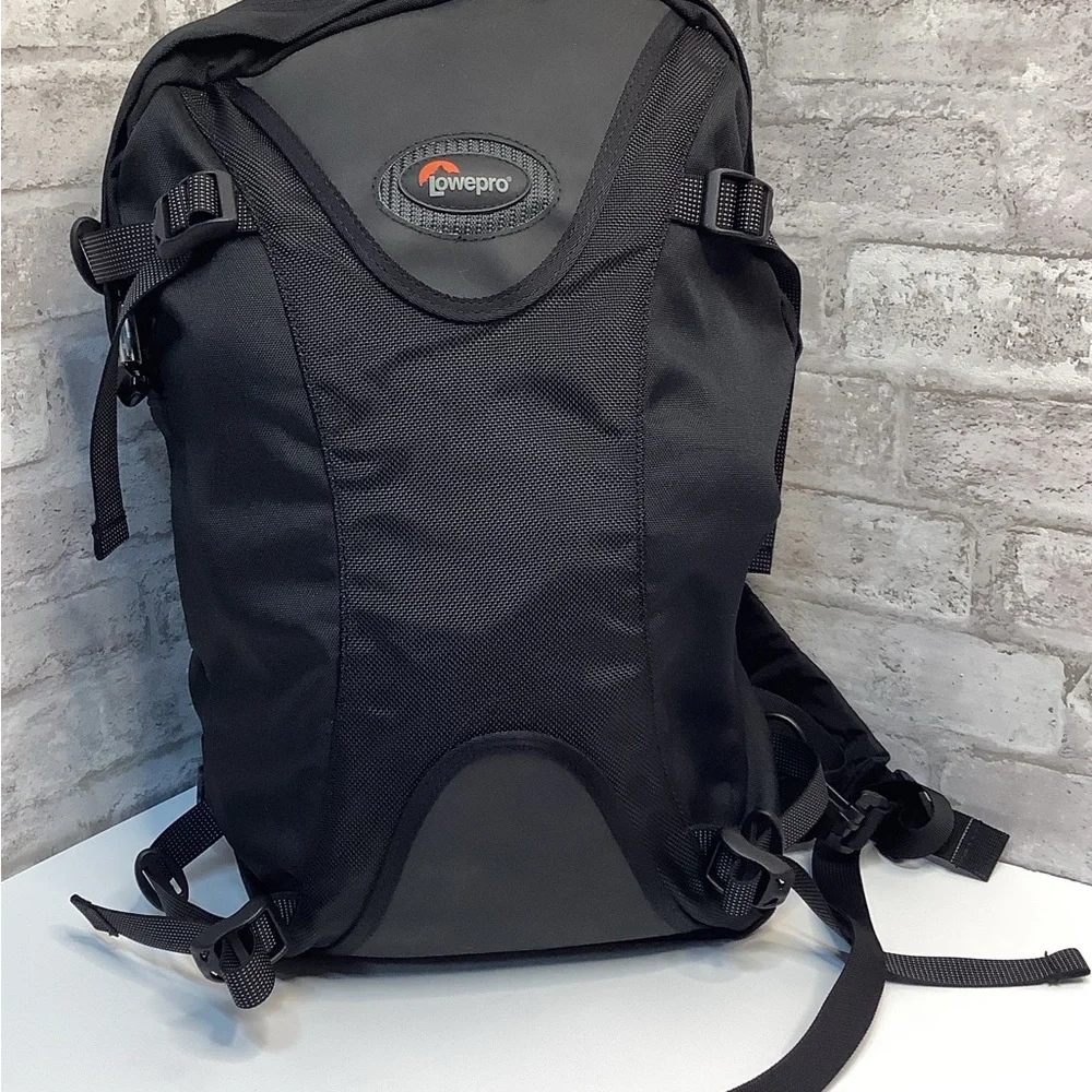 Lowepro Backpack Black Camara Carrier Case Accessories Men’s Travel Rare